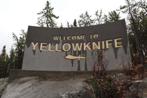 Yellowknife Welcome Sign